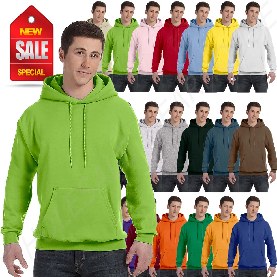 NEW Hanes ComfortBlend EcoSmart 50/50 Pullover Hoodie S-XL Sweatshirt R-P170 - Image 1 of 1