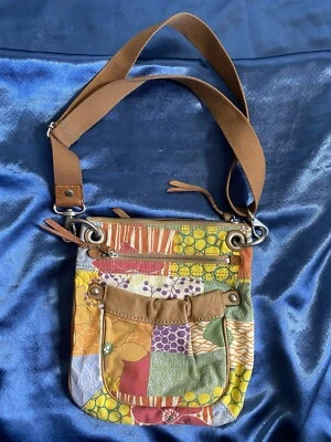Bolso de Mano de Viaje de Lona Fossil Multicolor Lona Hippy Boho Lona Bolso de Hombro Foto 1 de 4