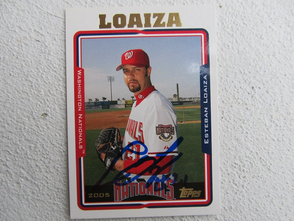 Nationals Esteban Loaiza Signed Autographed 2005 Topps Mint - Image 1 of 1