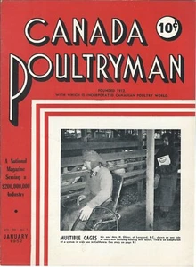 Magazine - Canada Poultryman - Coles Chick Leghorn Pullet Acme Asbestos 02/51 - Foto 1 di 2