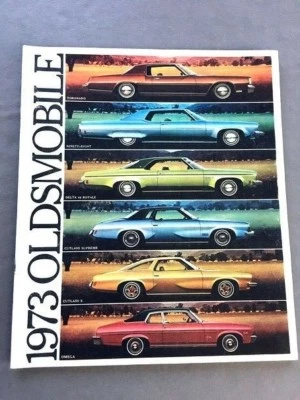 1973 Oldsmobile Sales Brochure - Delta 88 Toronado Cutlass Supreme 98 Omega - Imagem 1 de 4
