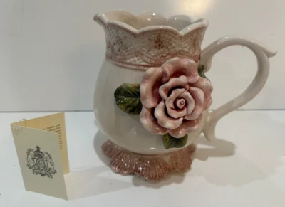 Jarro Kaldun & Bogle Rose 7,5" de altura pintado à mão item #050523 novo com caixa - Imagem 1 de 4