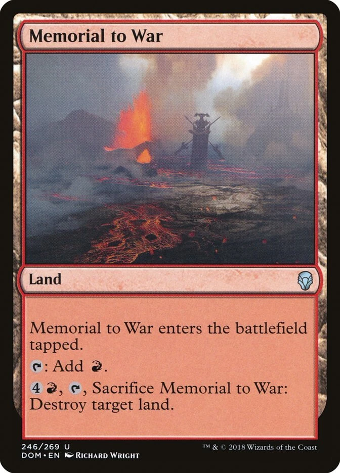 Memorial to War [Dominaria] Magic MTG - Image 1 of 1
