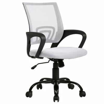 Silla de Ordenador Oficina Ergonómica Barata Silla de Escritorio Ajustable Cómoda Respaldo Medio Foto 1 de 4