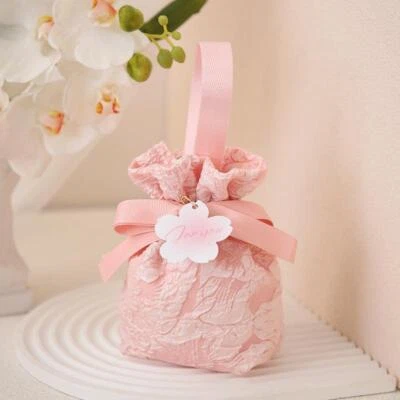 6x Bolsa de Caramelos de Boda de Compromiso Caja de Caramelos Bolsa de Regalo de Mano Sin Plegable Hágalo Usted Mismo Foto 1 de 4