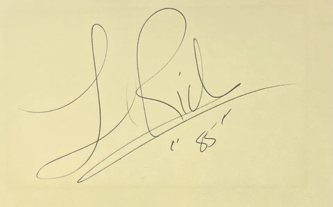 Lionel Richie Signed Autograph Book Page Cover