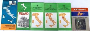 Lot of 6 Vintage Italy Travel Maps from 1970's/1980's