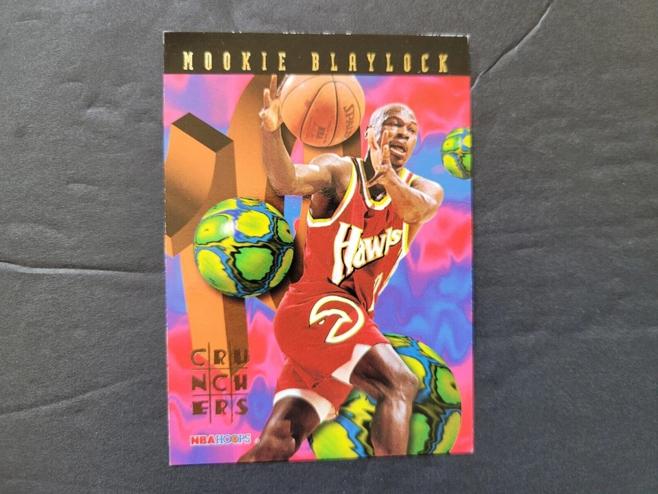 1995-1996 CRUNCHERS BASKETBALL CARD #25 of 25 MOOKIE BLAYLOCK Hoops Skybox Hawks - Image 1 of 1