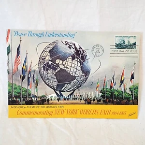 New York World's Fair 1964 Peace Through Understand First Day Issue Stamp Cover - Picture 1 of 4