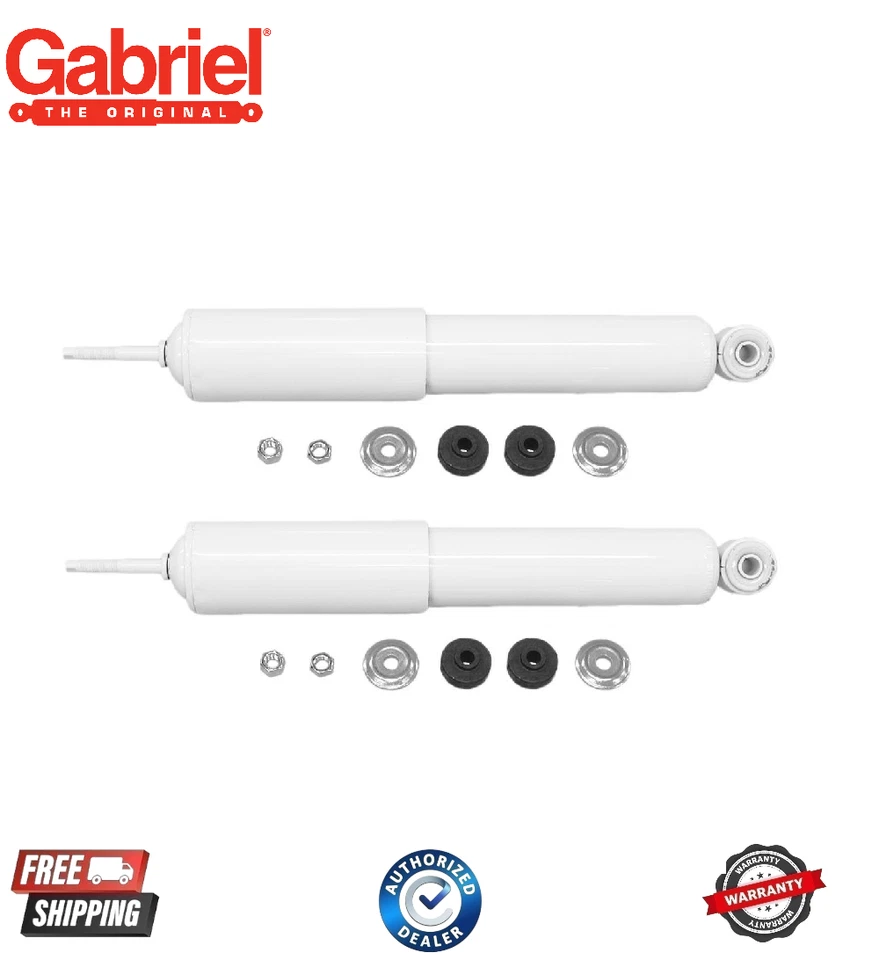 2 Gabriel Front Gas Shock Absorbers G63519 for 89-91 Isuzu Trooper II 4WD - Image 1 of 1