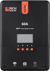 RICH SOLAR 60 AMP MPPT SOLAR CHARGE CONTROLLER - Picture 1 of 7