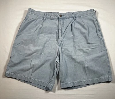 High Sierra 百褶斜纹短裤男式 38 蓝色浅水洗棉户外远足 — 第 1/4 张图片