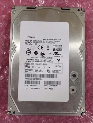 Nexsan Hitachi GST HUS156060VLS600 3.5" 600GB 15K SAS 6Gb/s HDD 0B23663 - Image 1 of 4