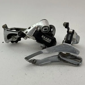 Vintage Shimano Exage Country Rear Front Derailleur RD-M250 Set Long Cage A16 - Picture 1 of 20