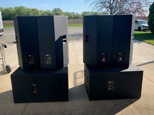 JBL PA System--4 JBL STX 825 cabinets and 2 SRX 728S subwoofers