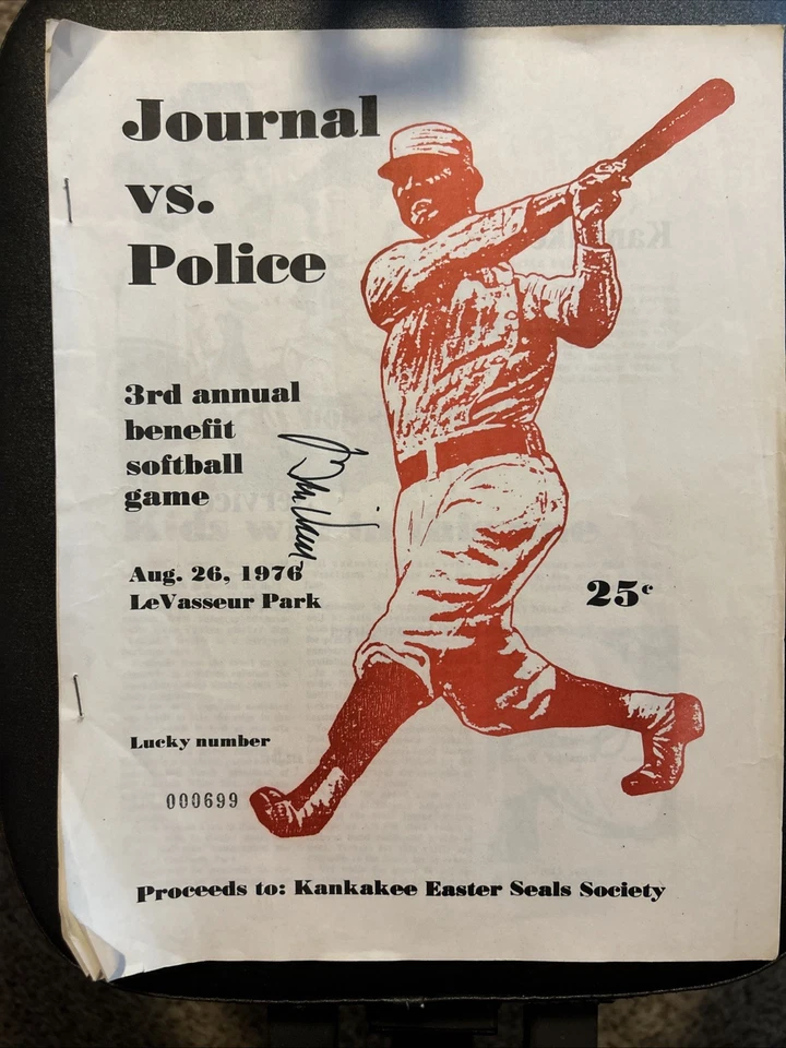 Bill Veeck Autographed Program - Image 1 of 1