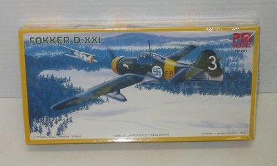 PM Model 1/72 WWII German Fokker D.XXI  model kit PM-201 - Image 1 of 2