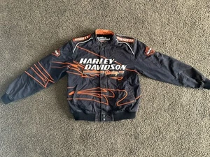 Harley Davidson Racing Mens M Medium Screamin’ Eagle Performance Jacket Logo - Picture 1 of 6