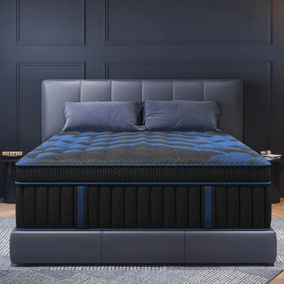 12" 14"Twin Full Queen King Size Gel Memory Foam Spring Mattress In A Box - Image 1 of 4