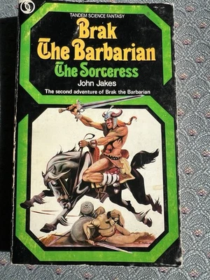 Brak The Barbarian Versus The Sorceress John Jakes Vtg Ppbk VG 1970 UK ptg Foto 1 de 4
