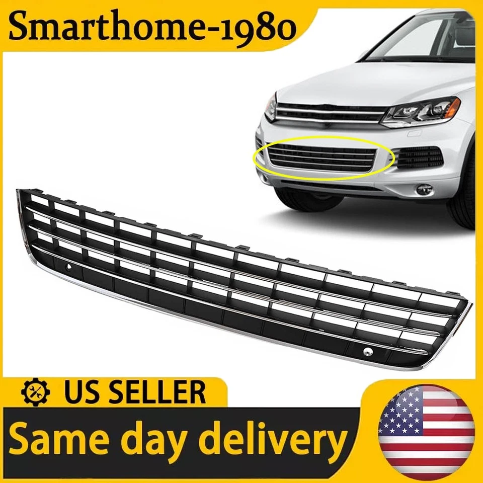 New Front Bumper Lower Grille Grill For 2011 2012 2013 2014 Volkswagen Touareg Foto 1 de 4