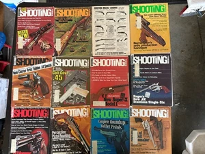 Vintage Shooting Times 1974 Year Lot 12 Issues VTG Firearms~Hunt Trap Ranch - Foto 1 di 5