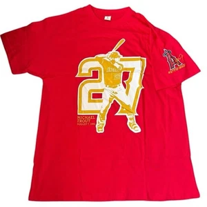 Brand New Mike Trout Red & gold Angels baseball tee #Angels #Birthday #MikeTrout - Picture 1 of 6