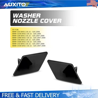 2 piezas cubiertas de arandela de faros para BMW Serie 3 E90 325i 328i 330i 335i 2006-2008 Foto 1 de 4
