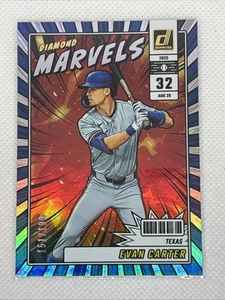 Donruss Baseball Evan Carter Diamond Marvels Holo 2025/199 SP - Imagen 1 de 2