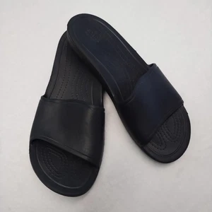 Crocs Sloane Slide Sandalen Damen 10 Slipper Iconic Comfort Frühling schwarz - Bild 1 von 5