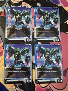 Gundam Card Game Anksha GD01-020 C Playset Of 4 Newtype Rising - Picture 1 of 1