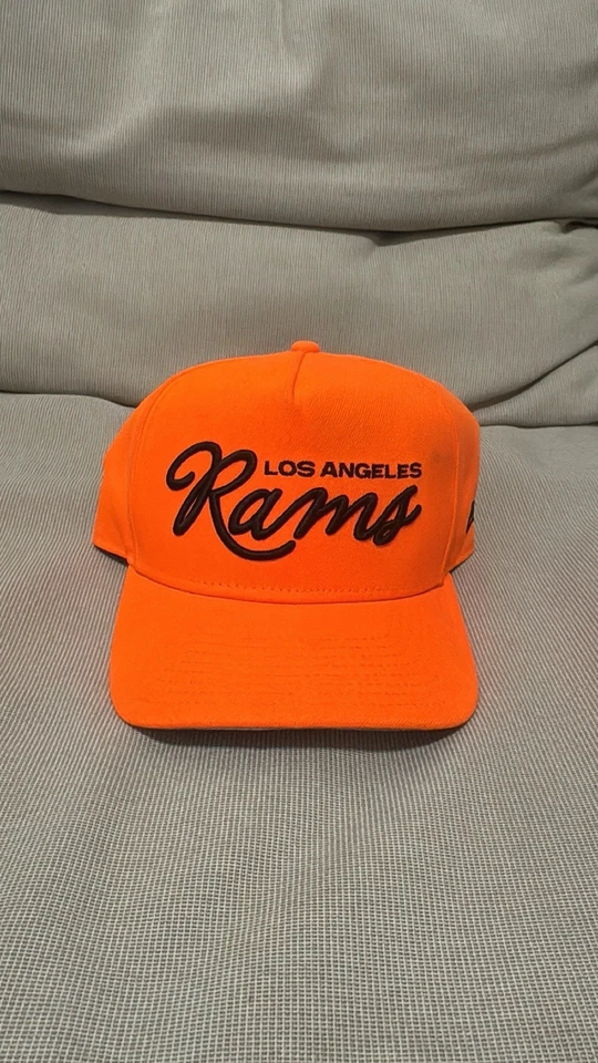 Born X Raised X New Era Los Angeles Rams SnapBack Sombrero Naranja/Negro Foto 1 de 4