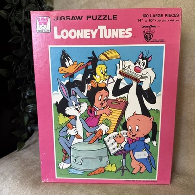 Puzzle Looney Tunes Vintage Whitman 100 Piezas Concierto Musical Tweetie Bugz Pato Foto 1 de 3