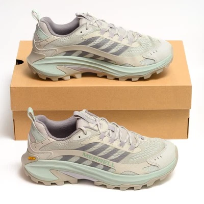 Merrell Moab Speed 2 Women's Trail Running Hiking Shoes White/Gray/Aqua/Purple - Image 1 of 4