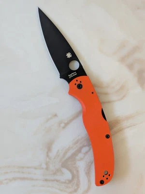 Raro Spyderco Native Chief C244GPORBK Negro DLC CTS XHP Cubiertos Shoppe Exclusivo Foto 1 de 4