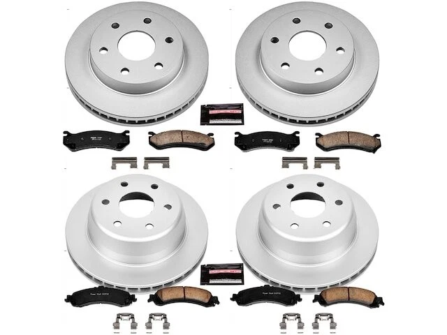 Kit de pastillas de freno y rotor delanteras y traseras para GMC Sierra 1500 2001-2005 CY836NX Foto 1 de 1