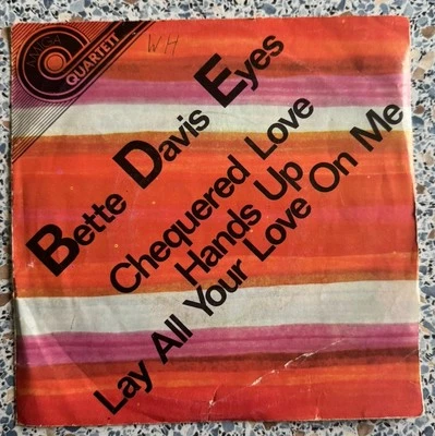 7" Single Bette Davis Eyes Chequered Love Vinyl Amiga Quartett 5 56 034 - Bild 1 von 3