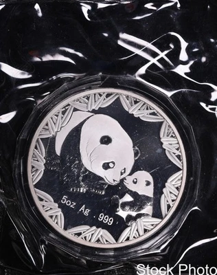 China Philadelphia 2012 Feria Mundial del Dinero Panda 5 oz .999 medalla de plata sellada Foto 1 de 2