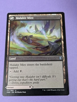 MTG Magic: Zendikar Rising: Malakir Mire / Rebirth #111/280 Uncommon - NM - Image 1 of 2