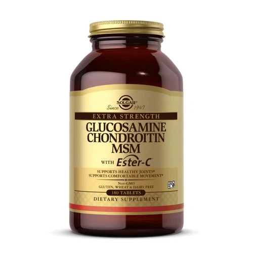 Condroitina glucosamina extra fuerte MSM con éster-C 180 tabletas de Solgar Foto 1 de 1