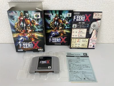 F-ZERO X w/Box and Manual Nintendo 64 N64 JAPAN ver. - Image 1 of 4