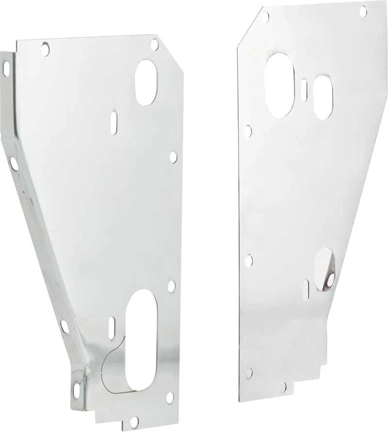 1957 Chevrolet; Radiator Side Panels; Polished Finish; Custom Applications - Image 1 of 1