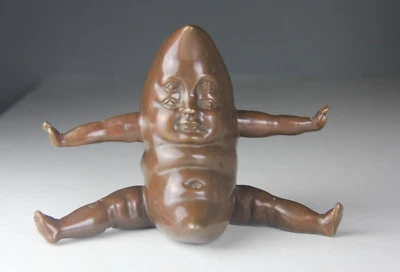 VINTAGE SERGIO BUSTAMANTE BRONZE-GYMNAST MOON SCULPTURE SIGNED & NUMBERED 61/100 - Image 1 of 4