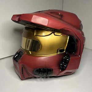 Rubie's Costume Co Halo Universe Adult Spartan 2-Piece Mask Whole Helmet Red - Picture 1 of 12