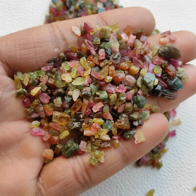 Natural multi color tourmaline rough tourmaline rough healing mineral stone V149 - Image 1 of 4