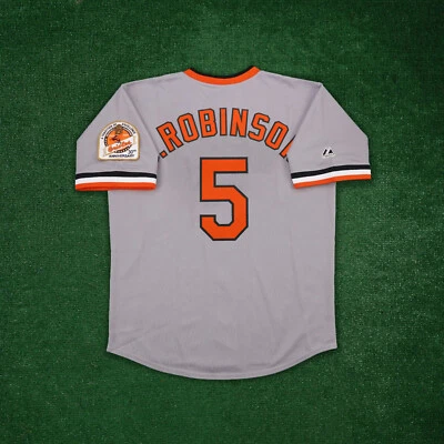 Brooks Robinson Baltimore Orioles 1984 Cooperstown gris 30 aniversario Jersey hombre Foto 1 de 4