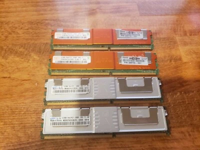 2GB (4x 512mb) 1Rx8 PC2 - 5300F DDR2 RAM Foto 1 de 4