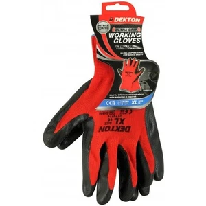 Dekton Ultra Grip Extra Protection Safety Working Gloves Black/Red Nitrile 10/XL - Picture 1 of 1