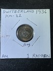 Switzerland 1 Rappen 1936 Au