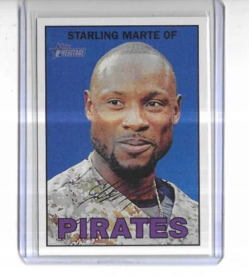 2016 Topps Heritage #140 Starling Marte Pittsburgh Pirates - Image 1 of 2
